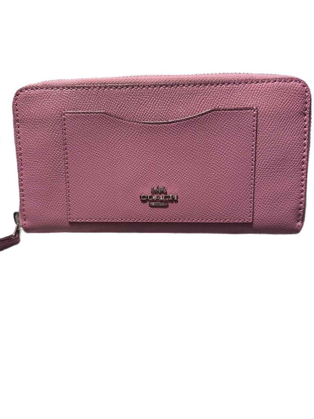 Coach  Zip-Around Leather Wallet with Exterior Card Slot